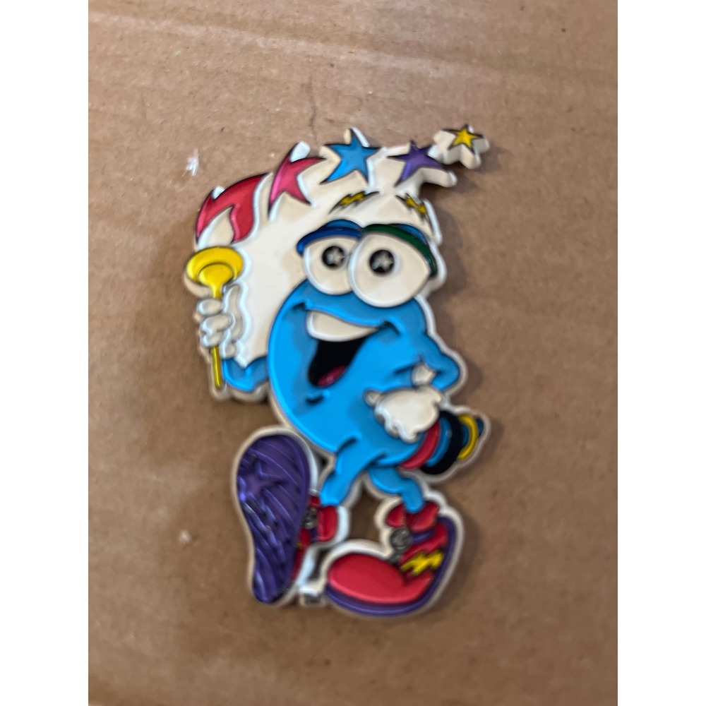 Vintage Izzy Atlanta 1996 Olympic Games Mascot magnet Blue Torch‎ Star